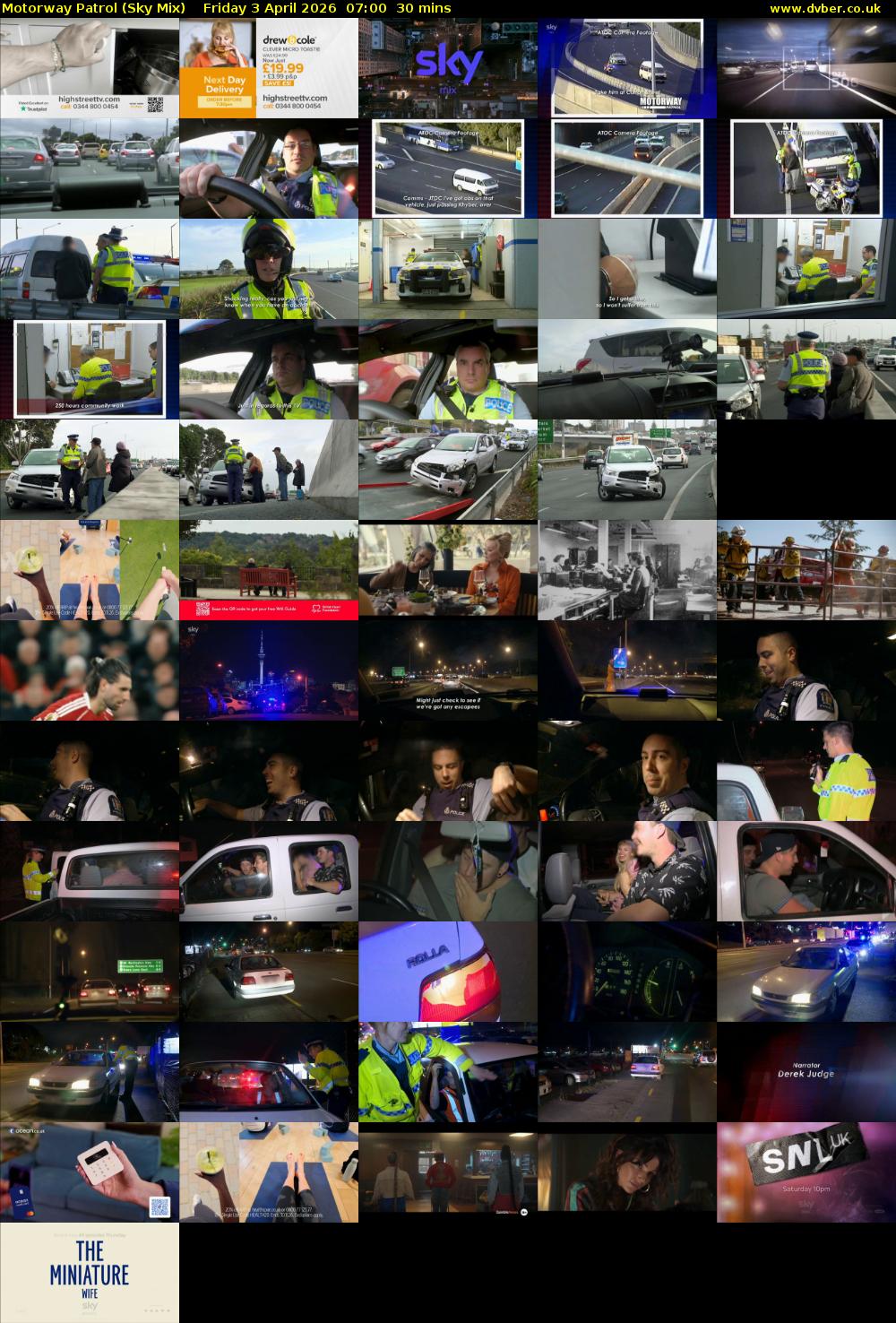 Motorway Patrol (Sky Mix) Friday 3 April 2026 07:00 - 07:30