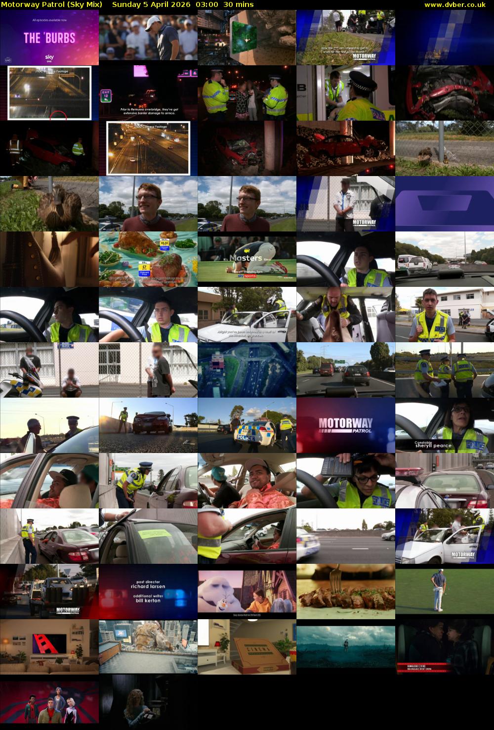 Motorway Patrol (Sky Mix) Sunday 5 April 2026 03:00 - 03:30