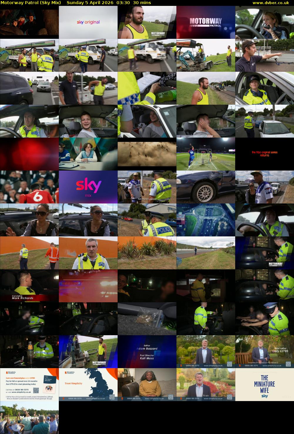 Motorway Patrol (Sky Mix) Sunday 5 April 2026 03:30 - 04:00