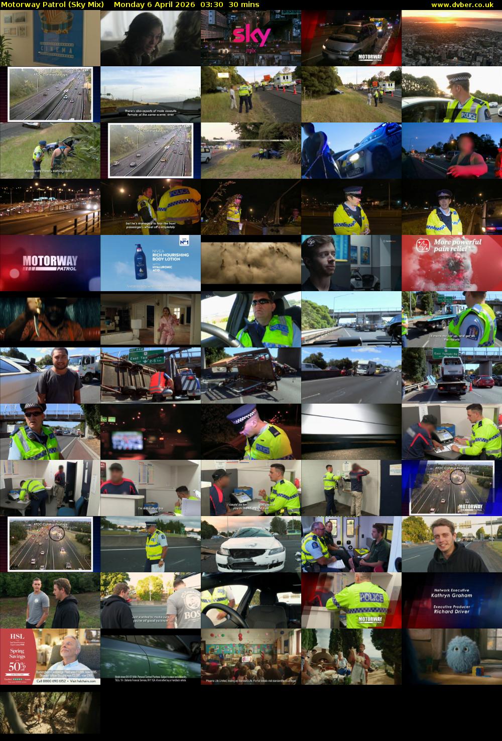 Motorway Patrol (Sky Mix) Monday 6 April 2026 03:30 - 04:00