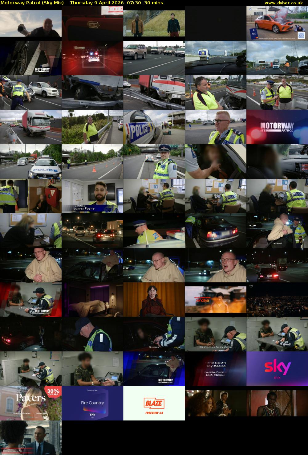 Motorway Patrol (Sky Mix) Thursday 9 April 2026 07:30 - 08:00