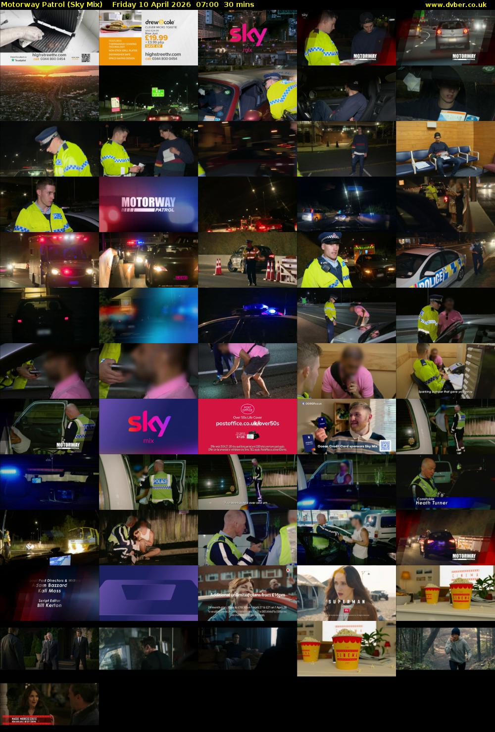 Motorway Patrol (Sky Mix) Friday 10 April 2026 07:00 - 07:30