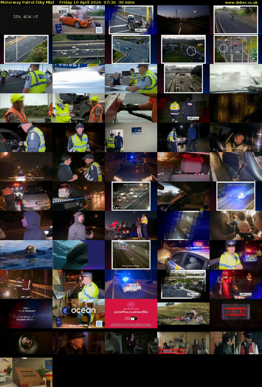 Motorway Patrol (Sky Mix) Friday 10 April 2026 07:30 - 08:00