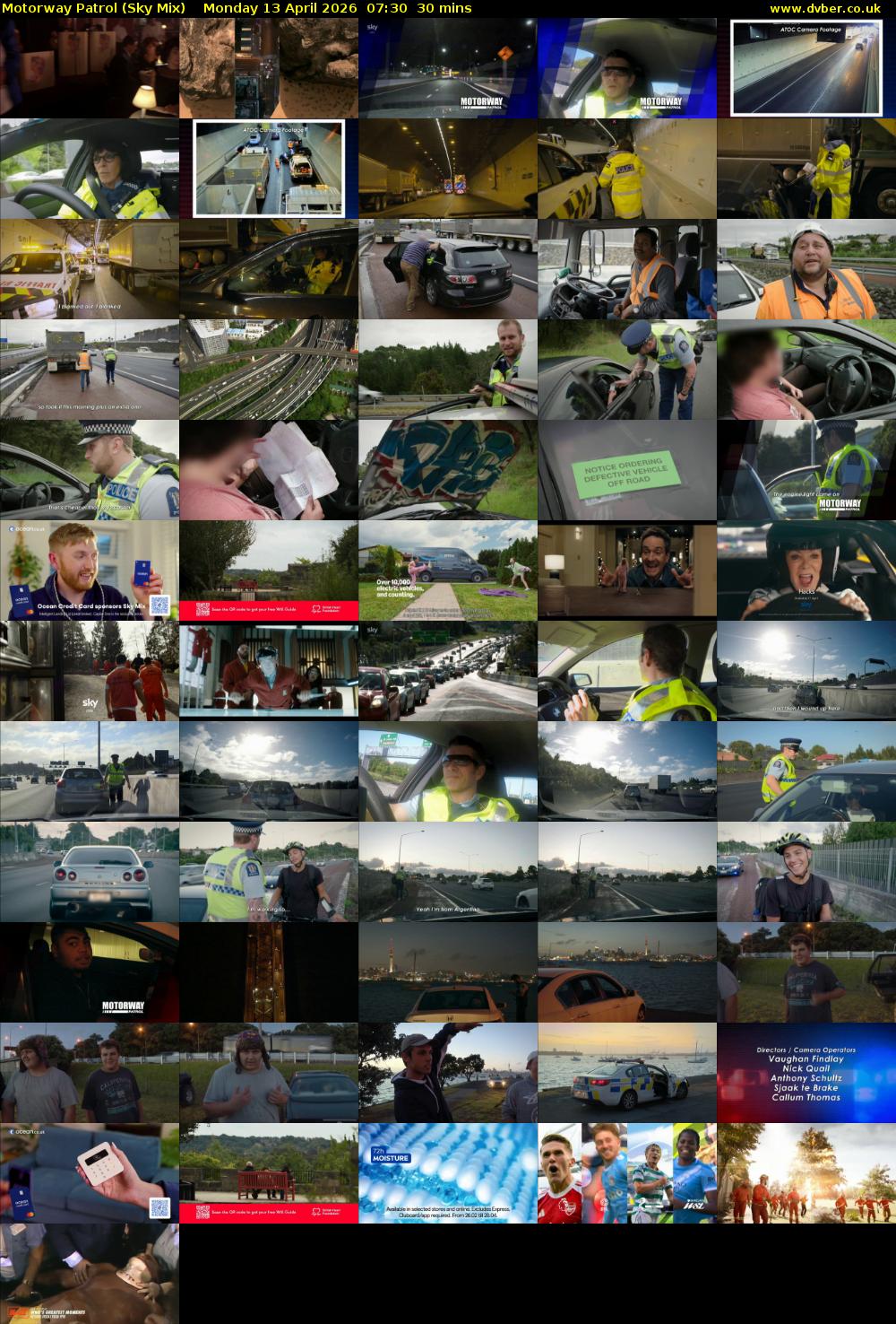 Motorway Patrol (Sky Mix) Monday 13 April 2026 07:30 - 08:00