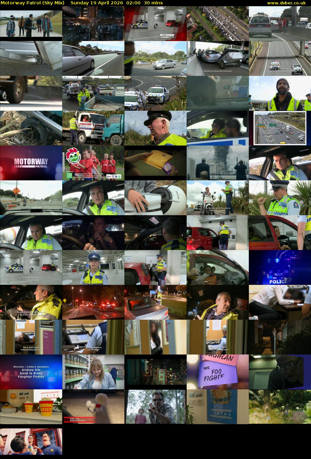 Motorway Patrol (Sky Mix) Sunday 19 April 2026 02:00 - 02:30