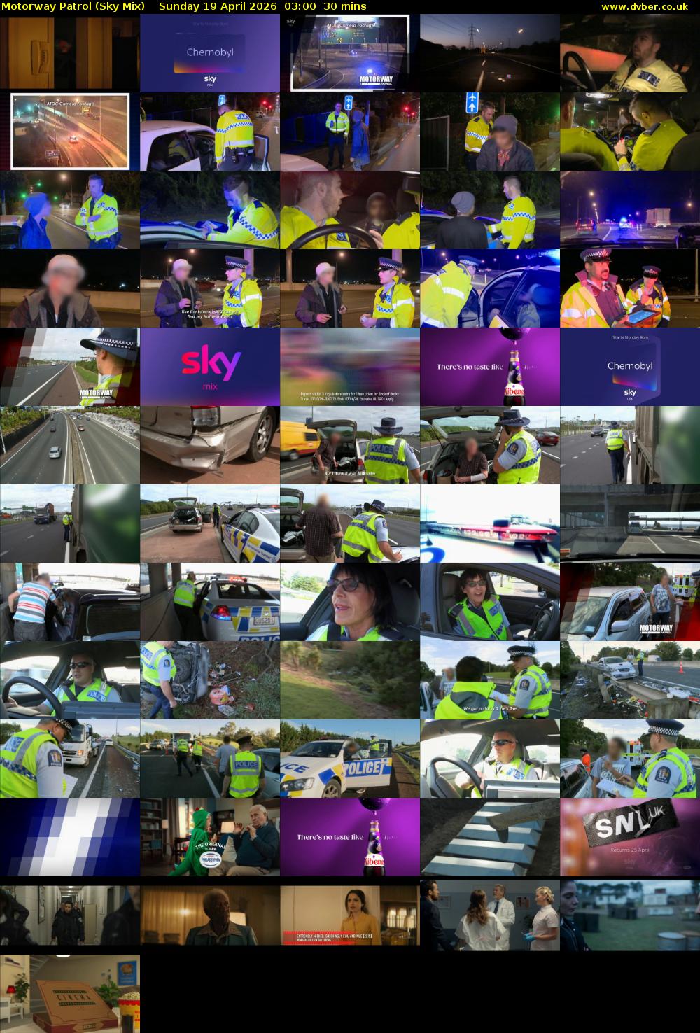 Motorway Patrol (Sky Mix) Sunday 19 April 2026 03:00 - 03:30