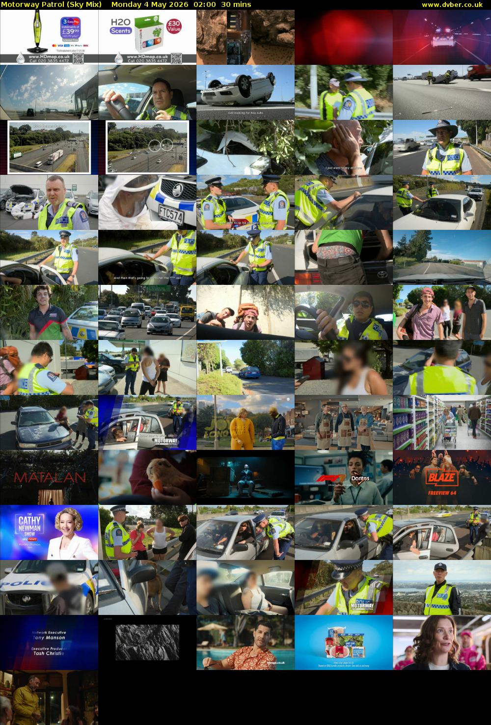 Motorway Patrol (Sky Mix) Monday 4 May 2026 02:00 - 02:30