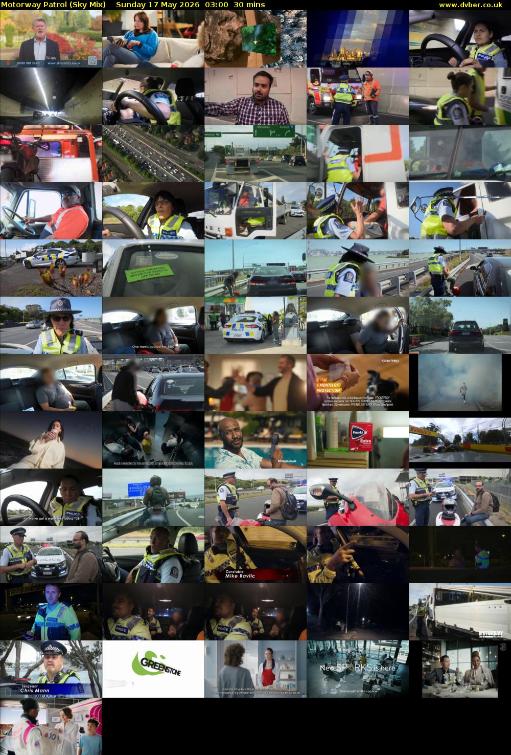 Motorway Patrol (Sky Mix) Sunday 17 May 2026 03:00 - 03:30