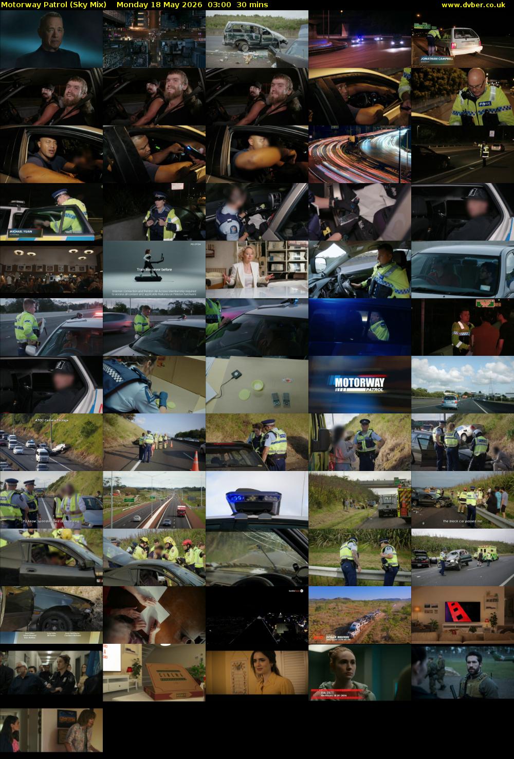 Motorway Patrol (Sky Mix) Monday 18 May 2026 03:00 - 03:30