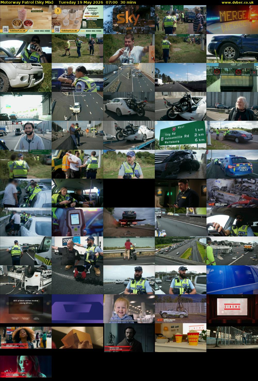 Motorway Patrol (Sky Mix) Tuesday 19 May 2026 07:00 - 07:30