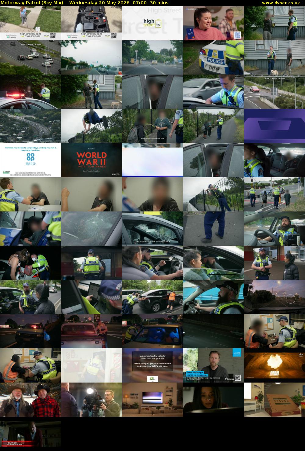 Motorway Patrol (Sky Mix) Wednesday 20 May 2026 07:00 - 07:30