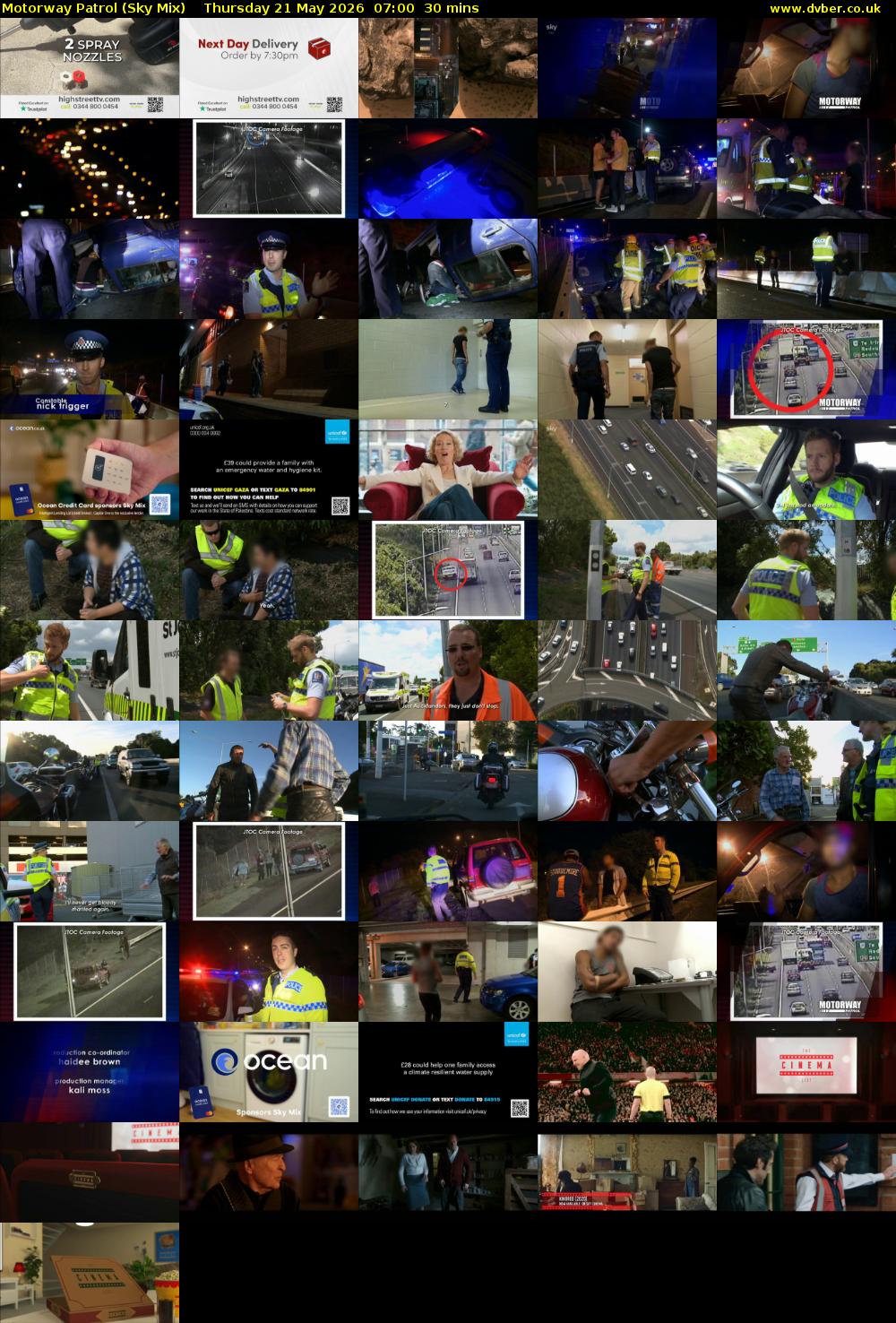 Motorway Patrol (Sky Mix) Thursday 21 May 2026 07:00 - 07:30