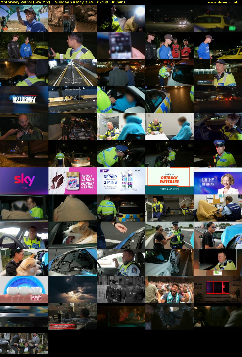 Motorway Patrol (Sky Mix) Sunday 24 May 2026 02:00 - 02:30