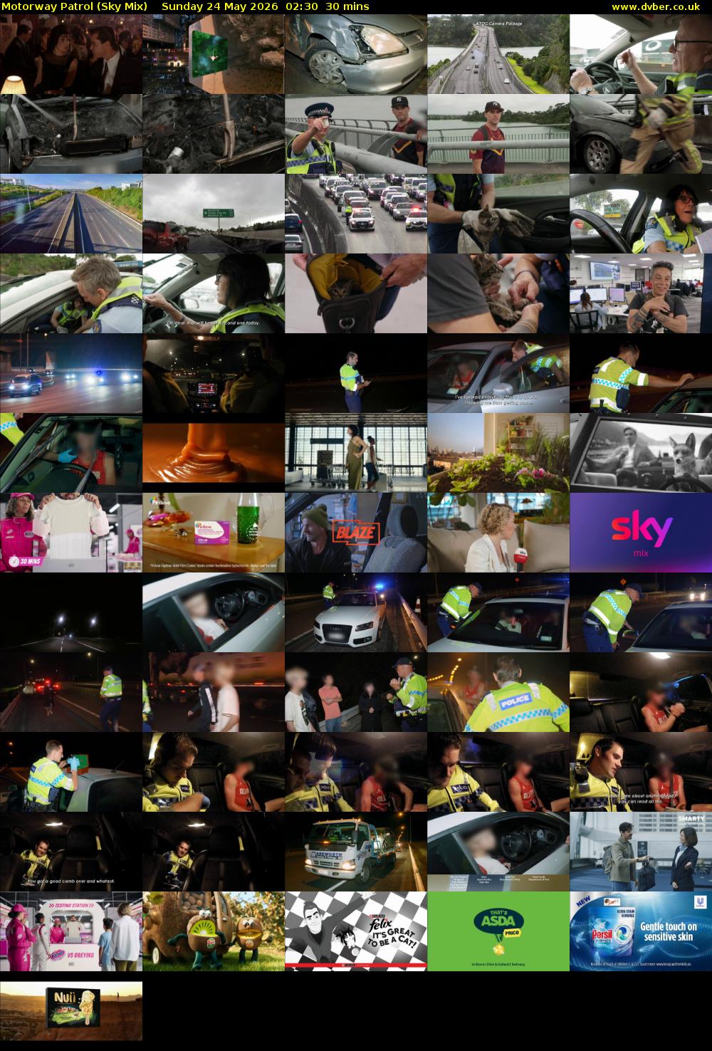 Motorway Patrol (Sky Mix) Sunday 24 May 2026 02:30 - 03:00