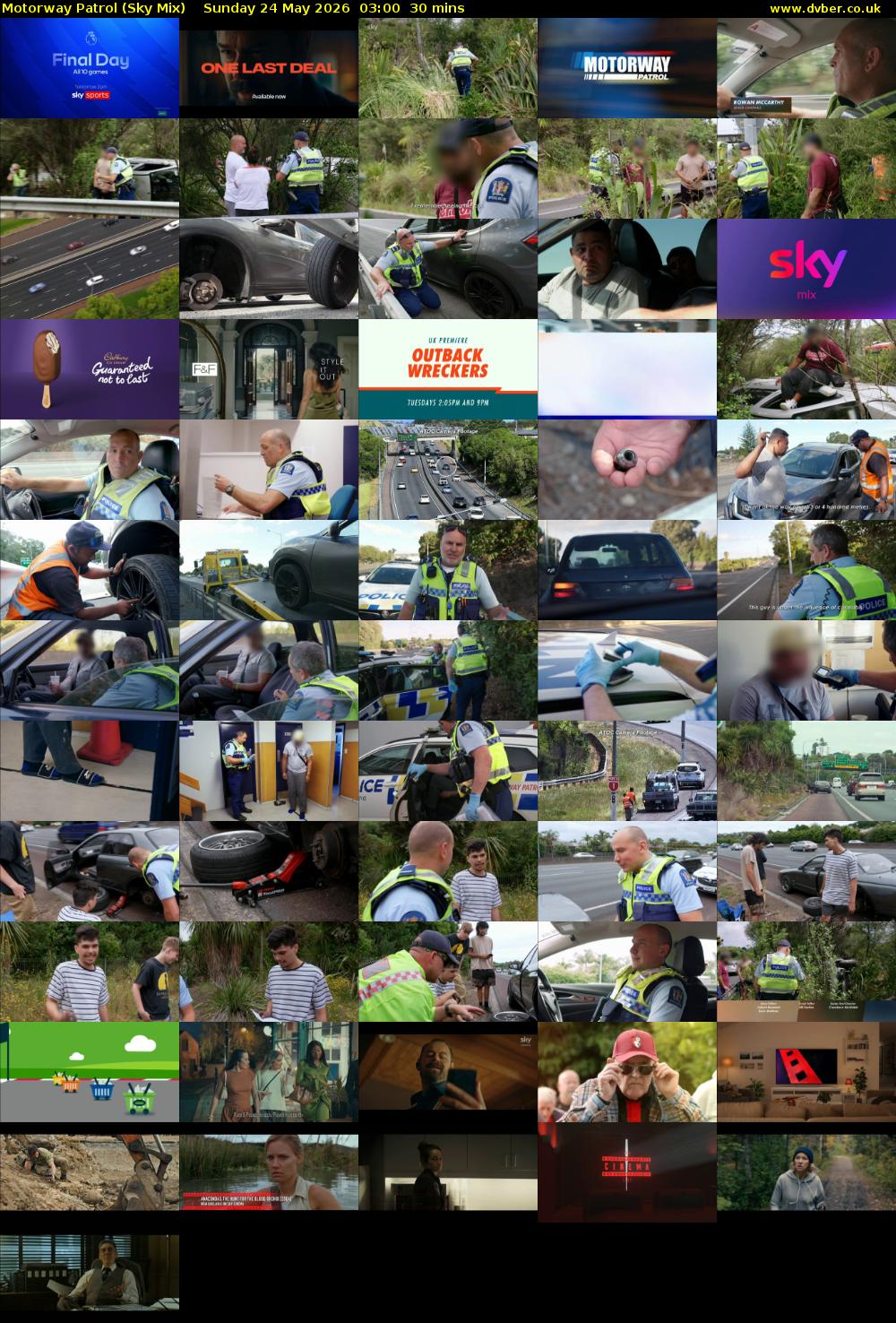 Motorway Patrol (Sky Mix) Sunday 24 May 2026 03:00 - 03:30