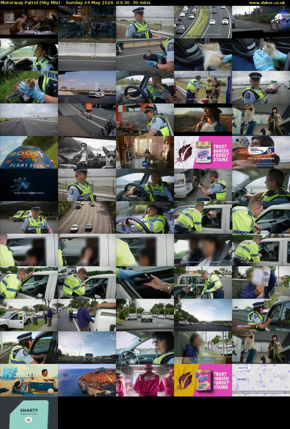 Motorway Patrol (Sky Mix) Sunday 24 May 2026 03:30 - 04:00