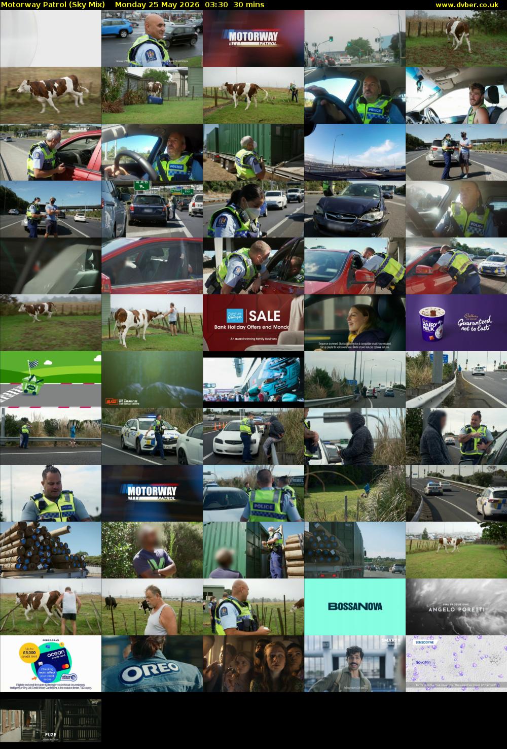 Motorway Patrol (Sky Mix) Monday 25 May 2026 03:30 - 04:00