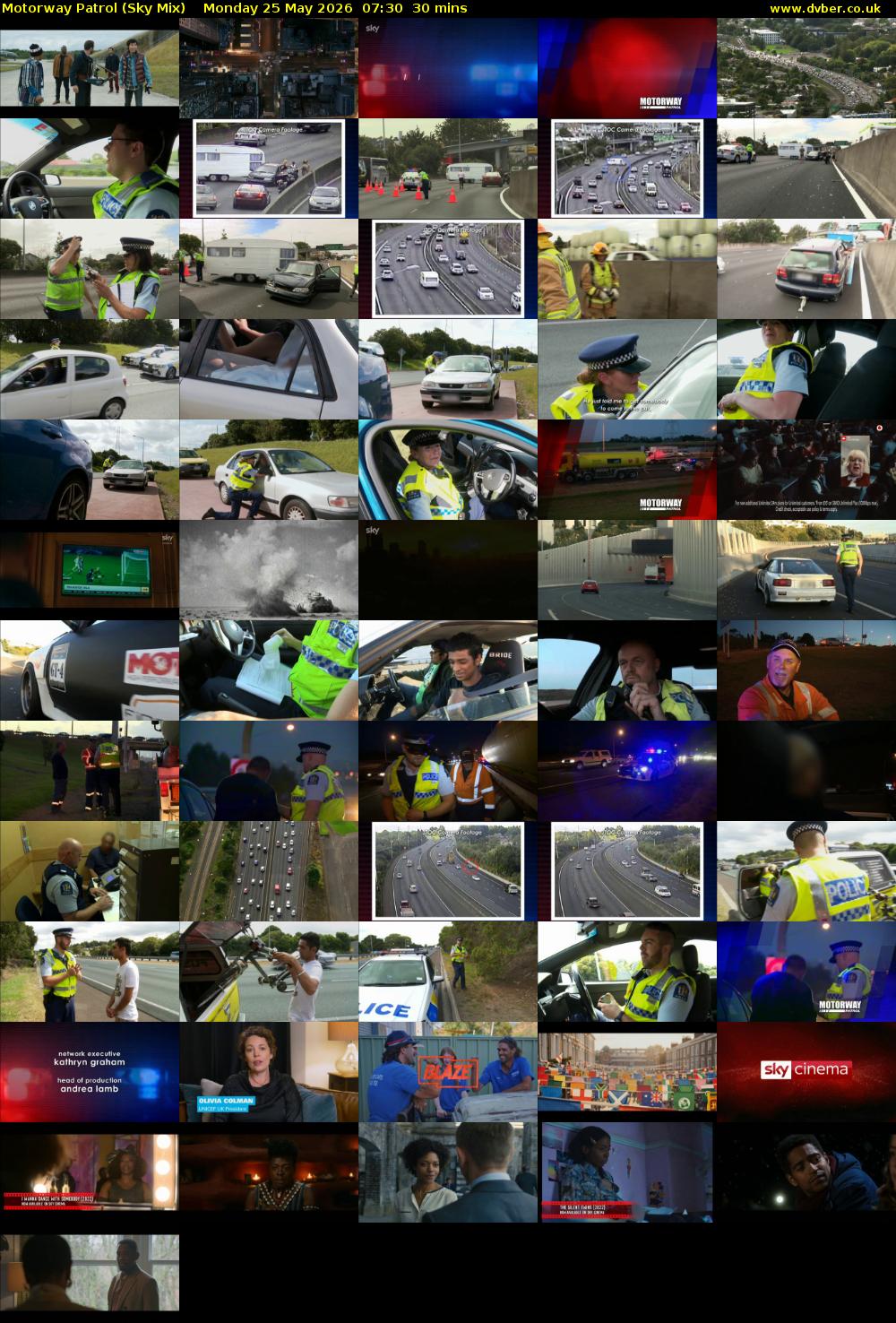 Motorway Patrol (Sky Mix) Monday 25 May 2026 07:30 - 08:00