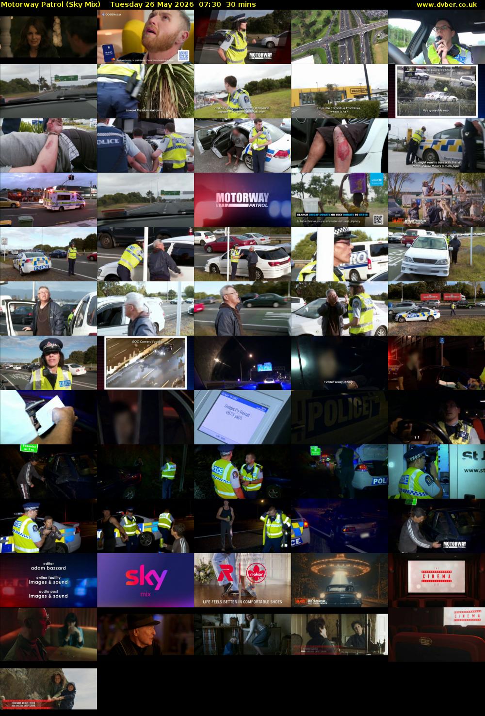 Motorway Patrol (Sky Mix) Tuesday 26 May 2026 07:30 - 08:00