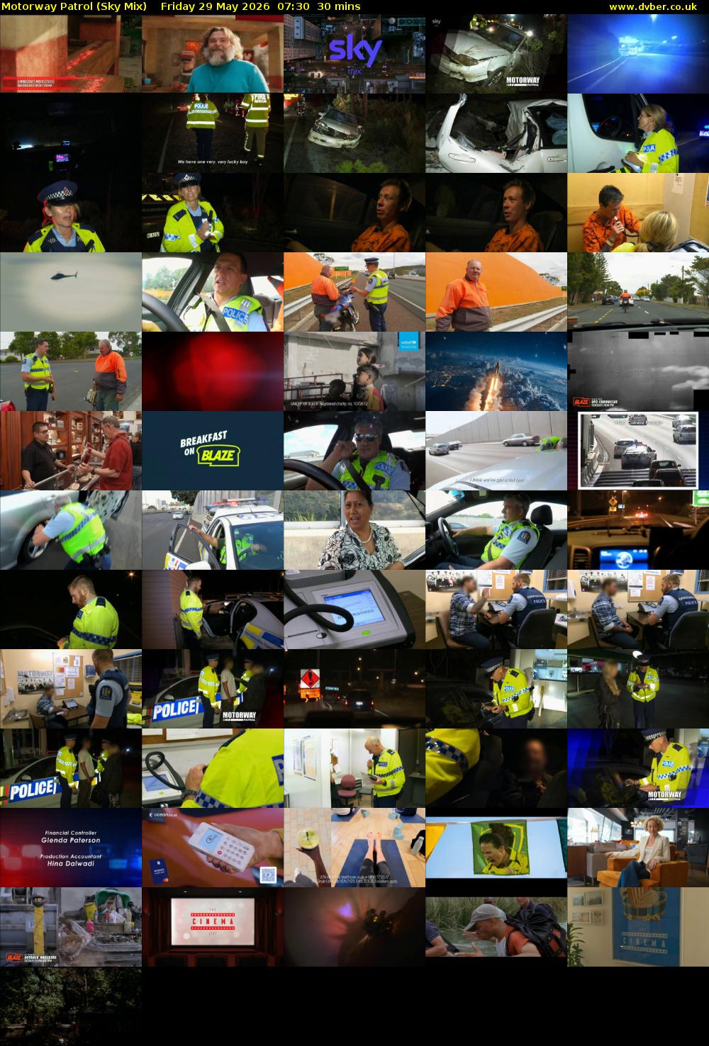 Motorway Patrol (Sky Mix) Friday 29 May 2026 07:30 - 08:00