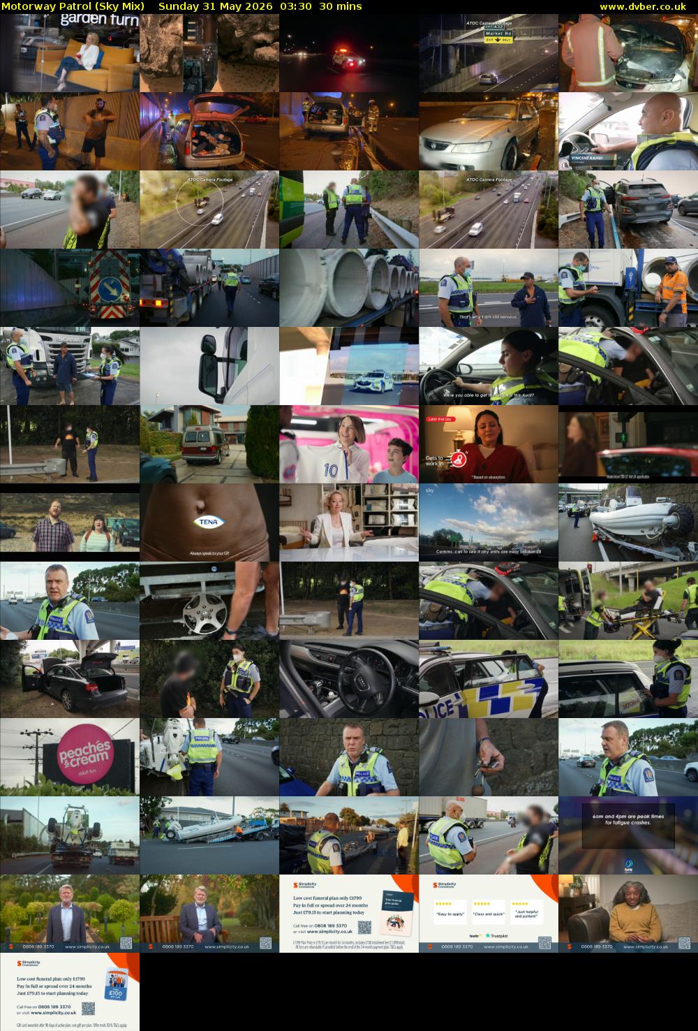 Motorway Patrol (Sky Mix) Sunday 31 May 2026 03:30 - 04:00