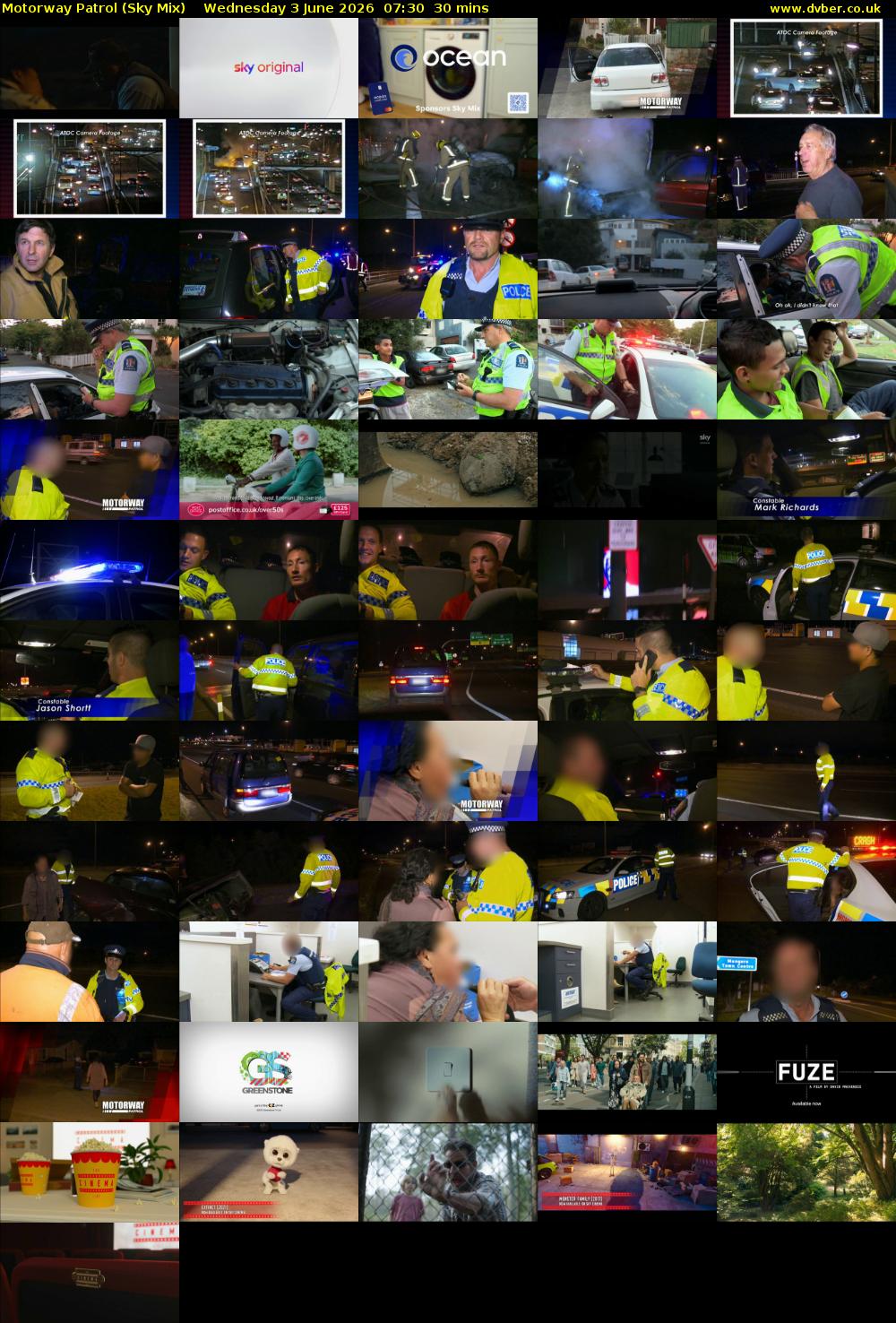 Motorway Patrol (Sky Mix) Wednesday 3 June 2026 07:30 - 08:00