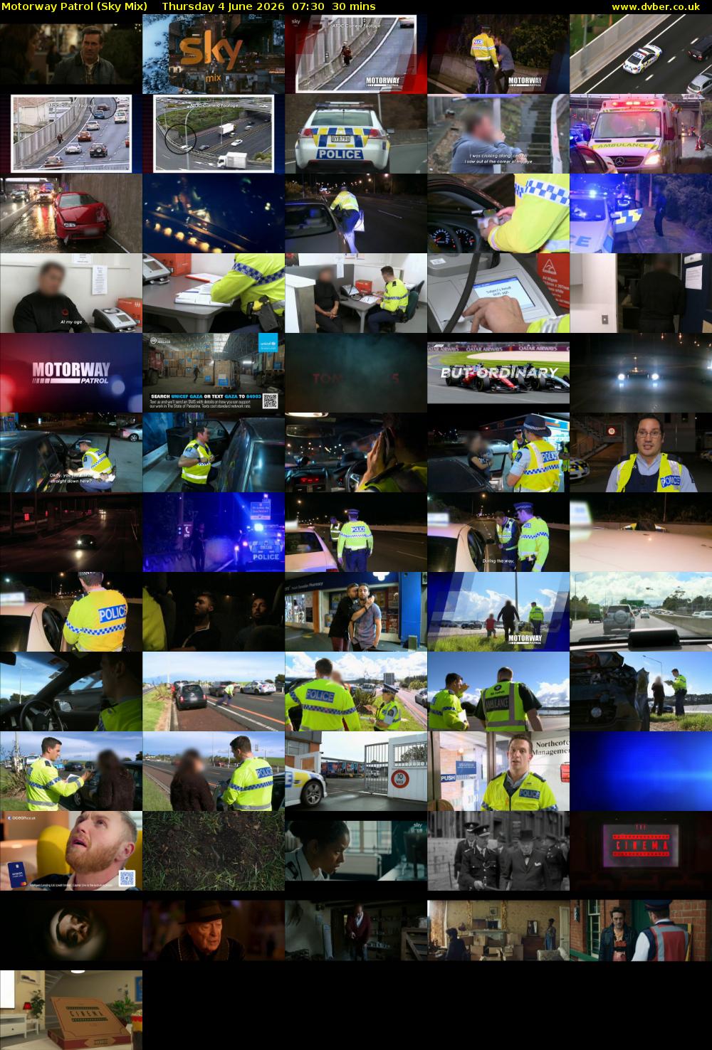 Motorway Patrol (Sky Mix) Thursday 4 June 2026 07:30 - 08:00