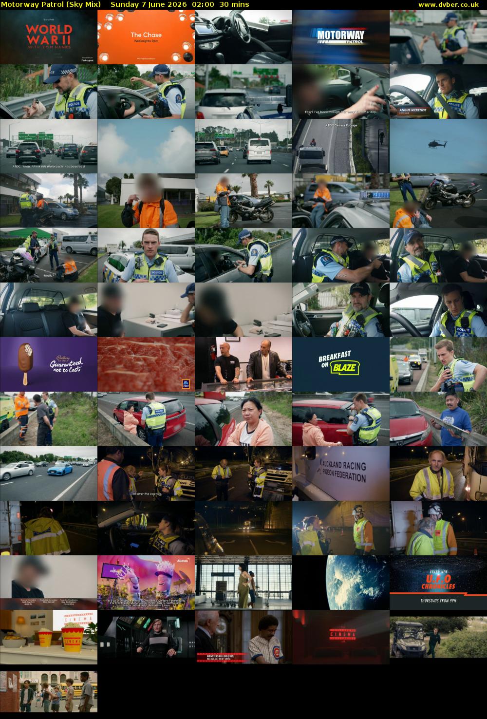 Motorway Patrol (Sky Mix) Sunday 7 June 2026 02:00 - 02:30