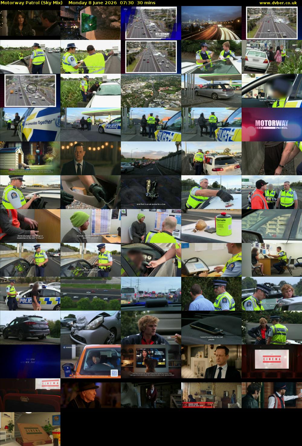 Motorway Patrol (Sky Mix) Monday 8 June 2026 07:30 - 08:00