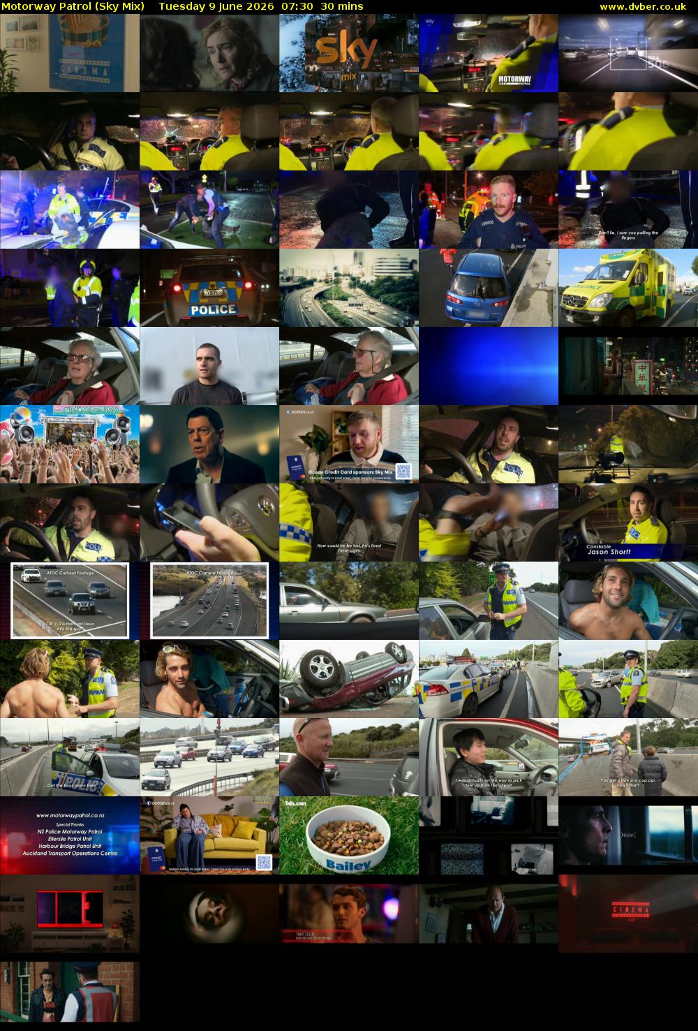 Motorway Patrol (Sky Mix) Tuesday 9 June 2026 07:30 - 08:00