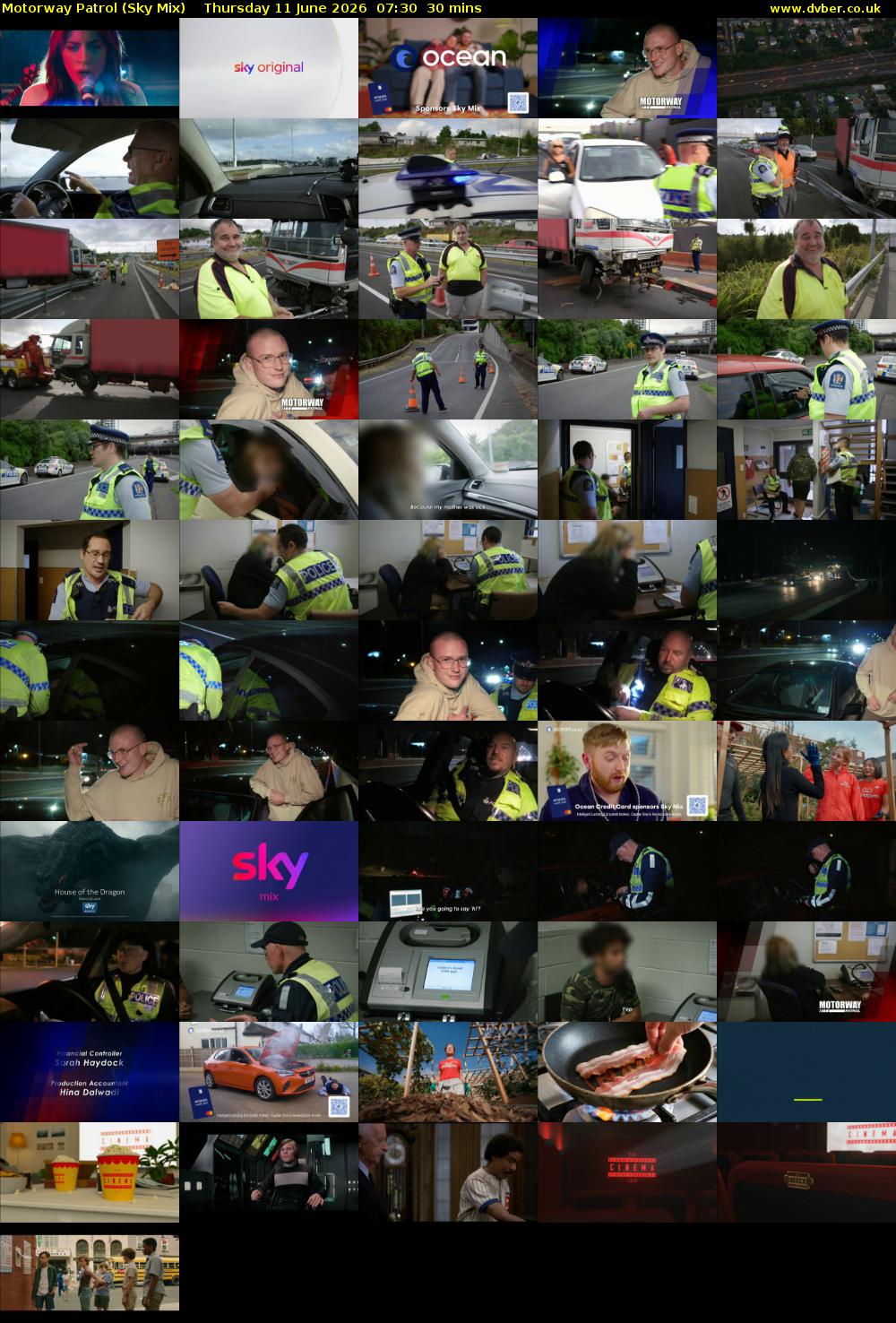 Motorway Patrol (Sky Mix) Thursday 11 June 2026 07:30 - 08:00