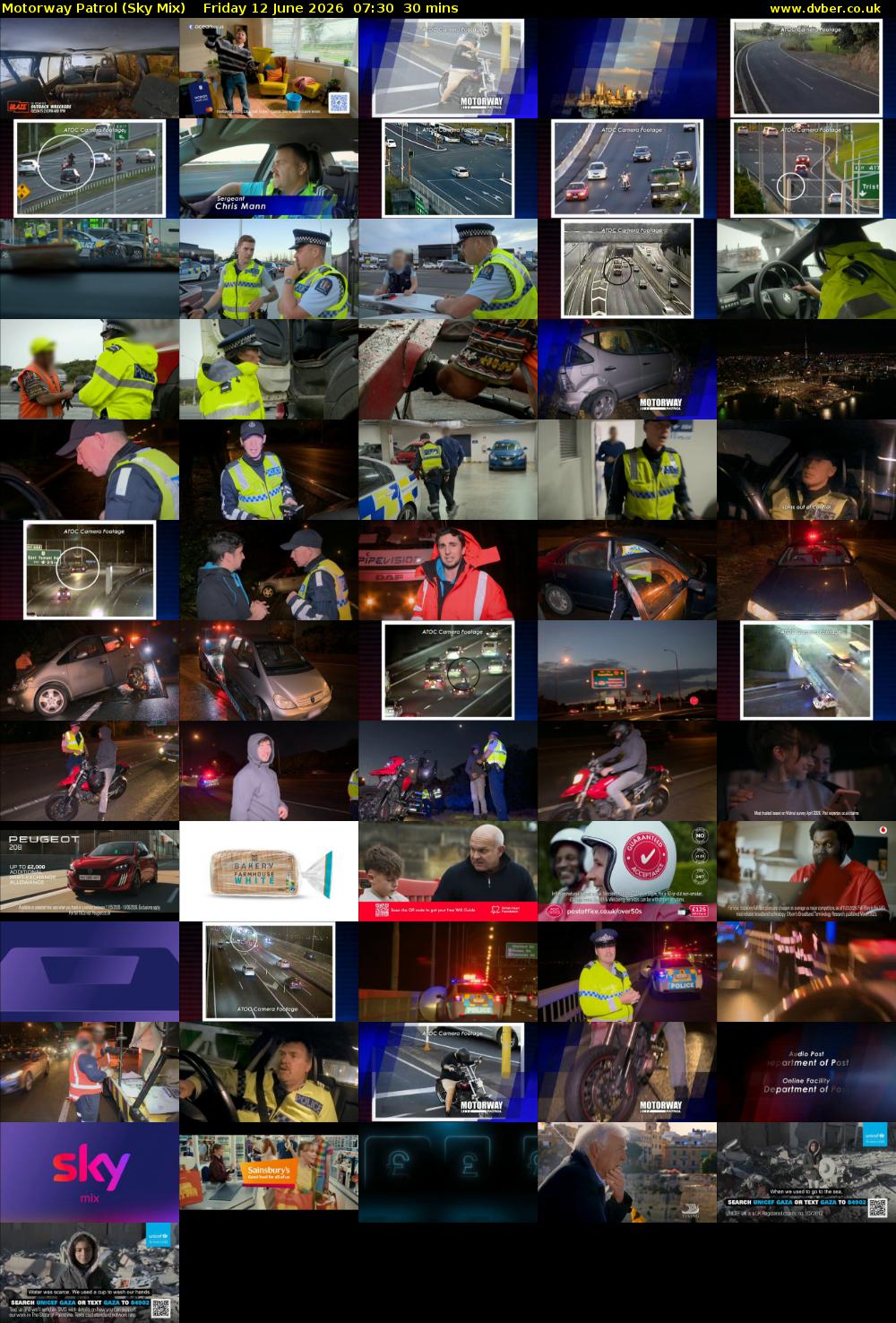 Motorway Patrol (Sky Mix) Friday 12 June 2026 07:30 - 08:00