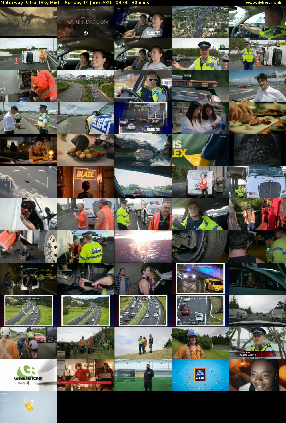 Motorway Patrol (Sky Mix) Sunday 14 June 2026 03:00 - 03:30