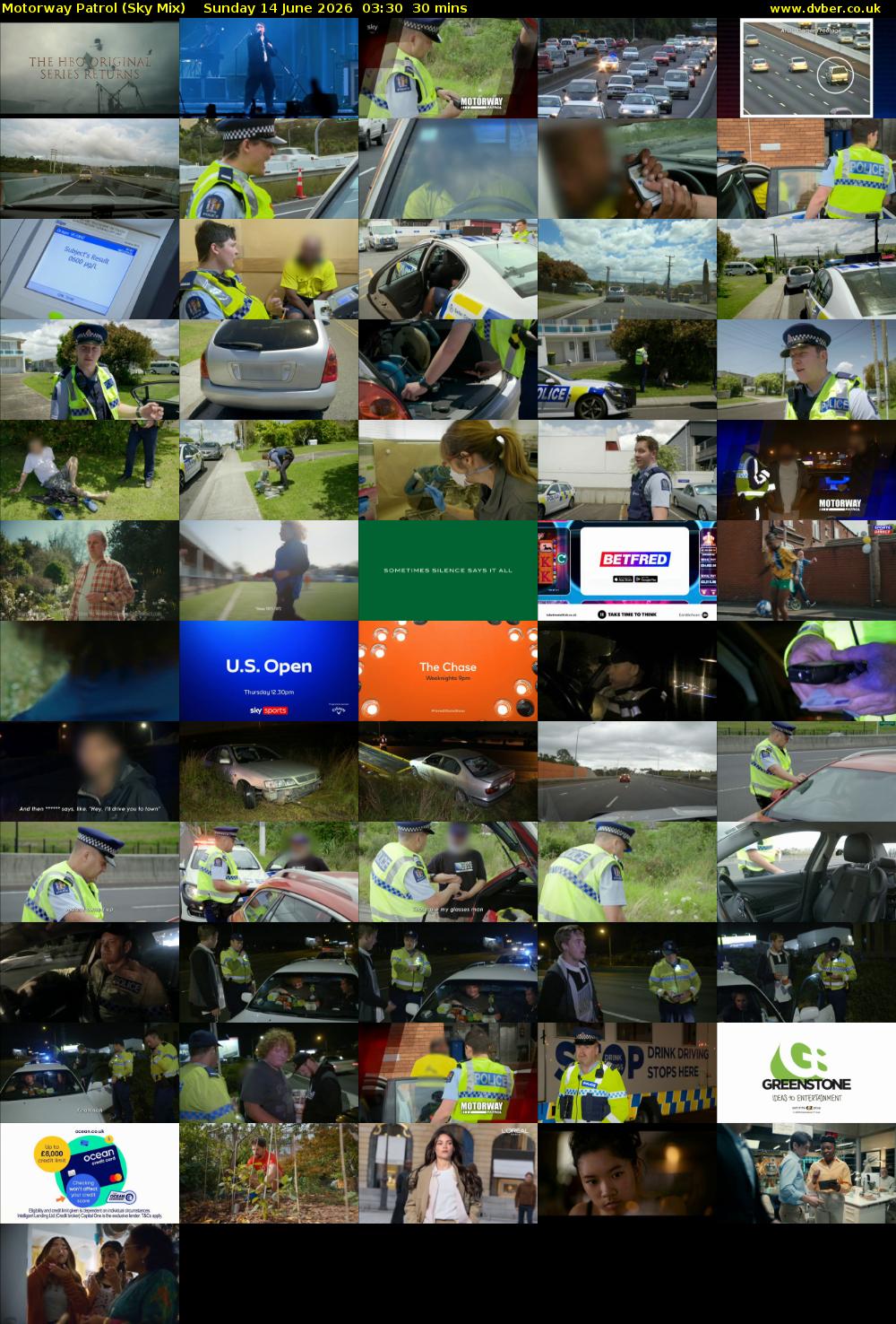 Motorway Patrol (Sky Mix) Sunday 14 June 2026 03:30 - 04:00