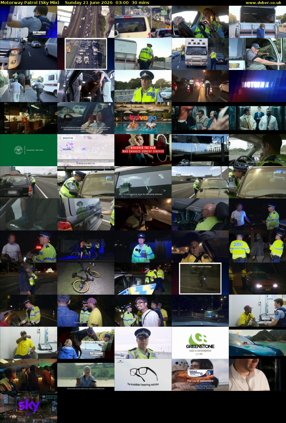 Motorway Patrol (Sky Mix) Sunday 21 June 2026 03:00 - 03:30