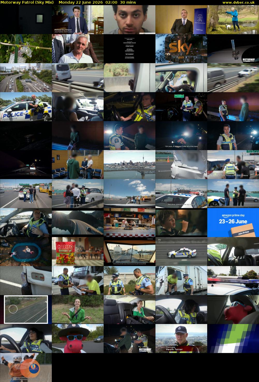 Motorway Patrol (Sky Mix) Monday 22 June 2026 02:00 - 02:30