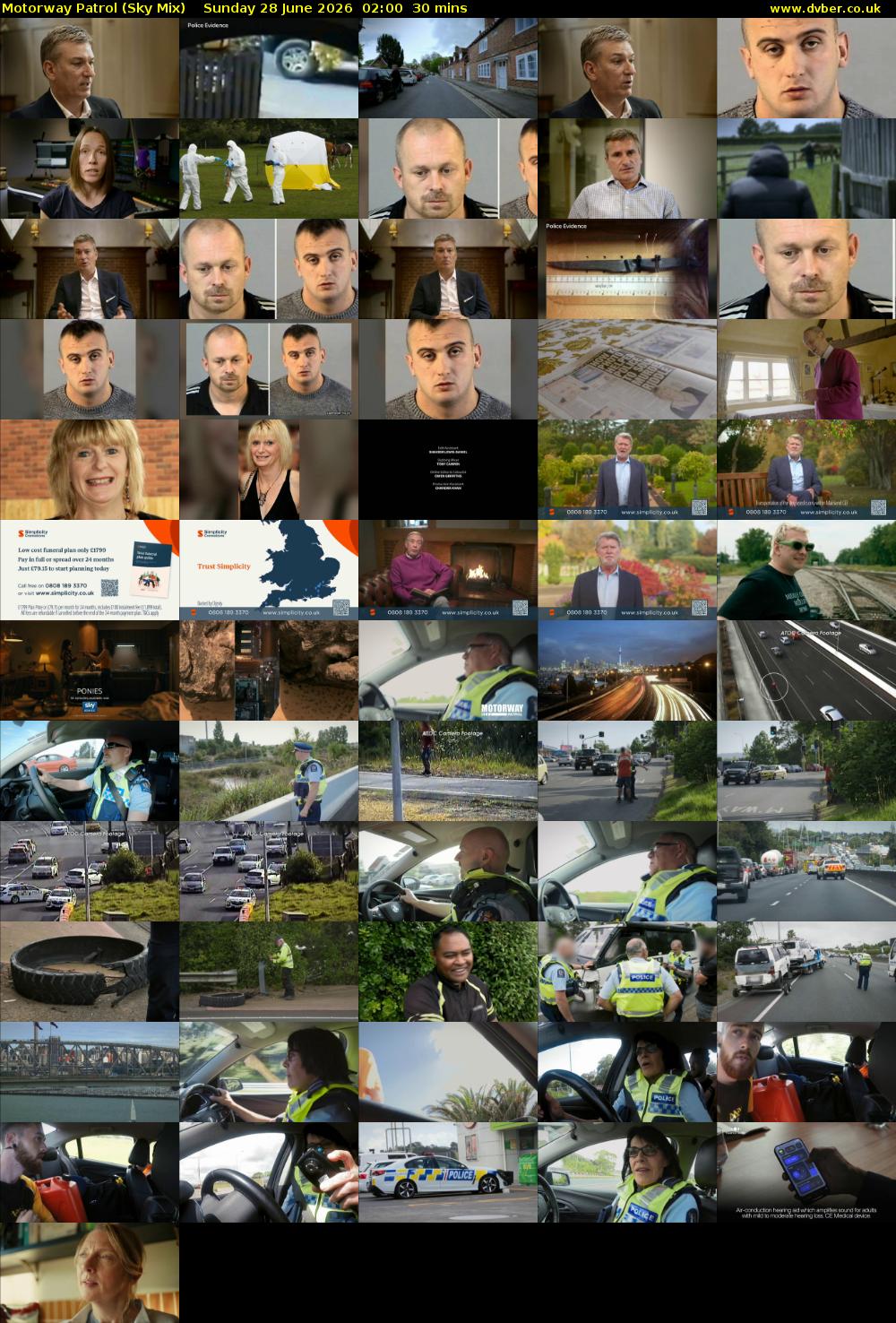 Motorway Patrol (Sky Mix) Sunday 28 June 2026 02:00 - 02:30