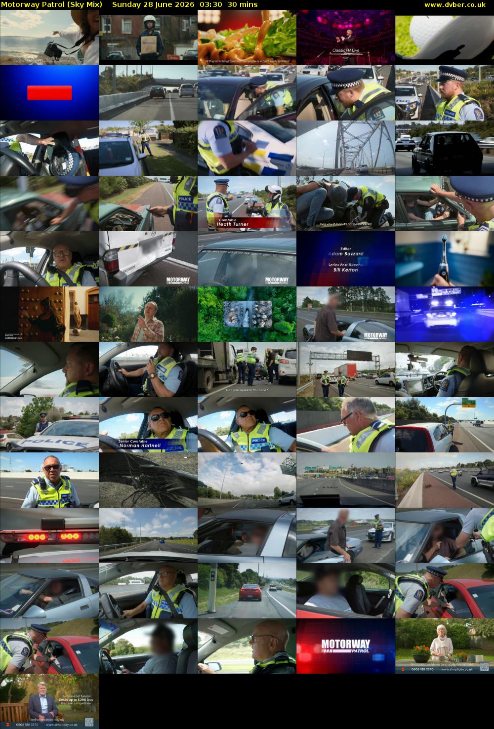 Motorway Patrol (Sky Mix) Sunday 28 June 2026 03:30 - 04:00
