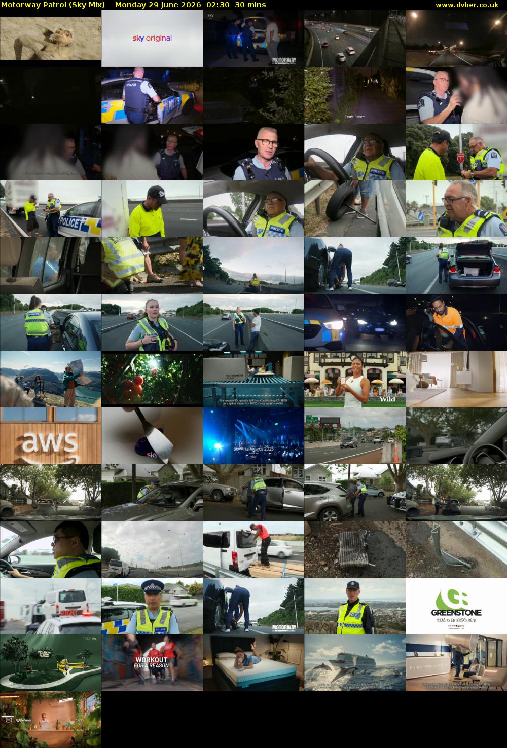 Motorway Patrol (Sky Mix) Monday 29 June 2026 02:30 - 03:00