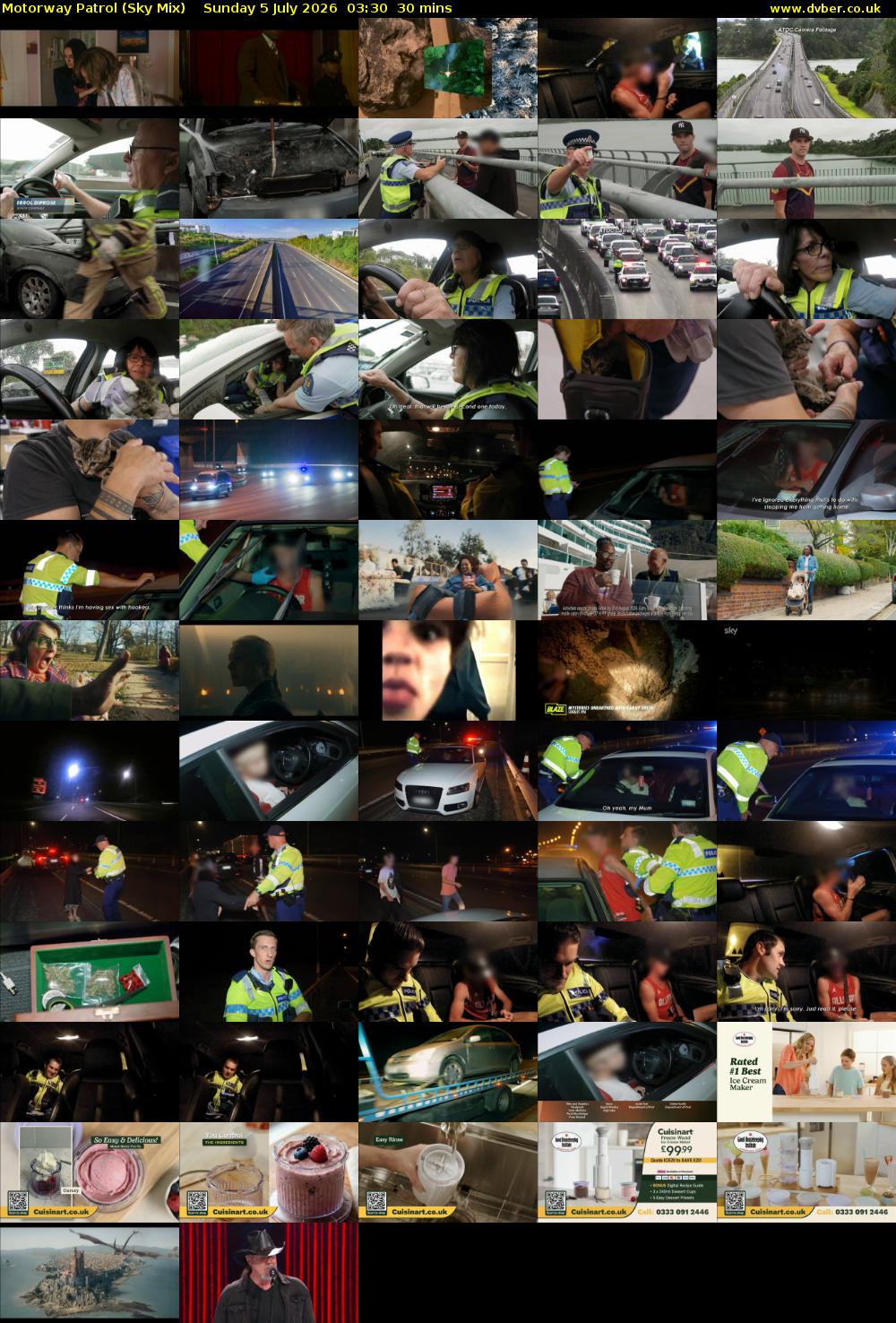 Motorway Patrol (Sky Mix) Sunday 5 July 2026 03:30 - 04:00