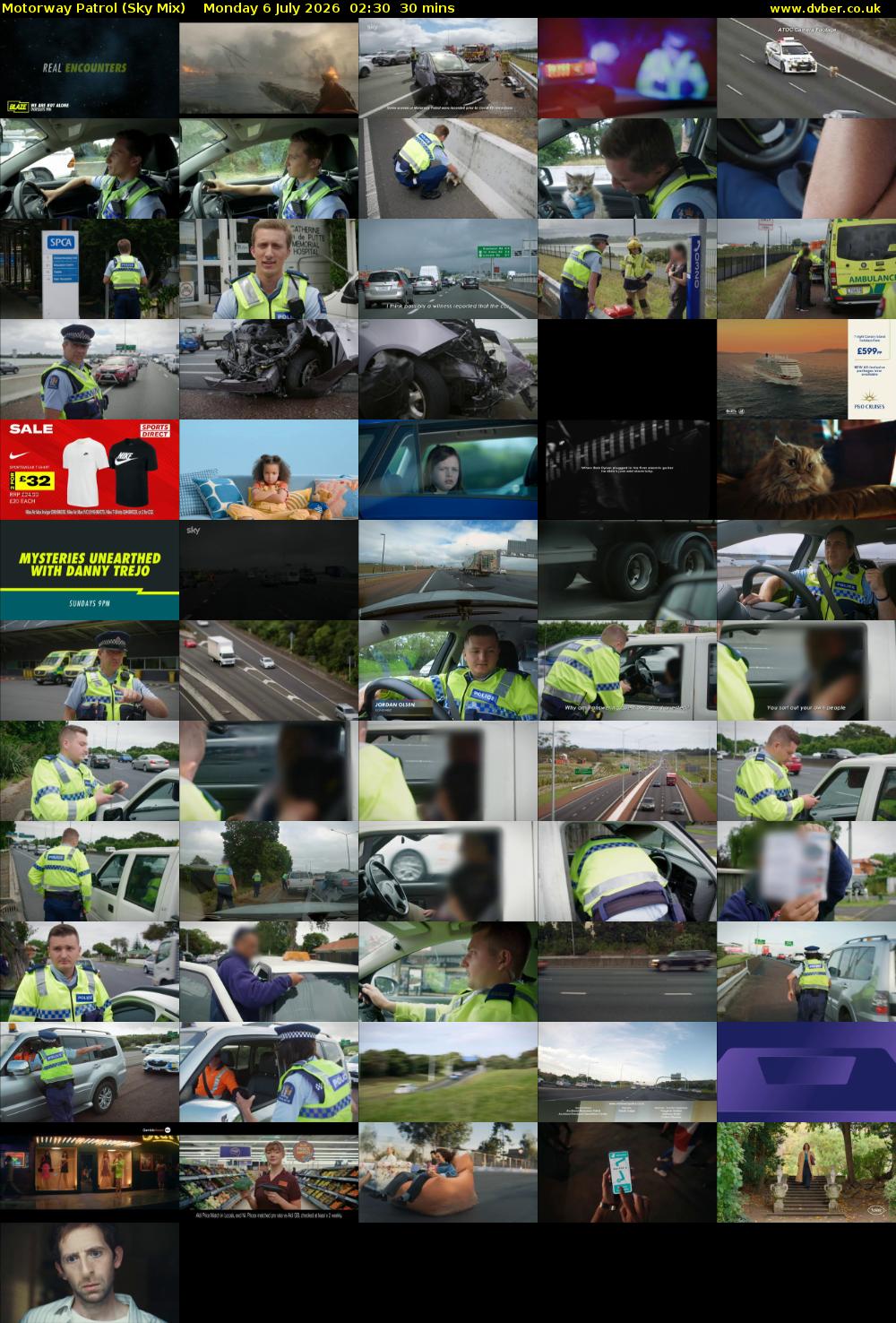Motorway Patrol (Sky Mix) Monday 6 July 2026 02:30 - 03:00