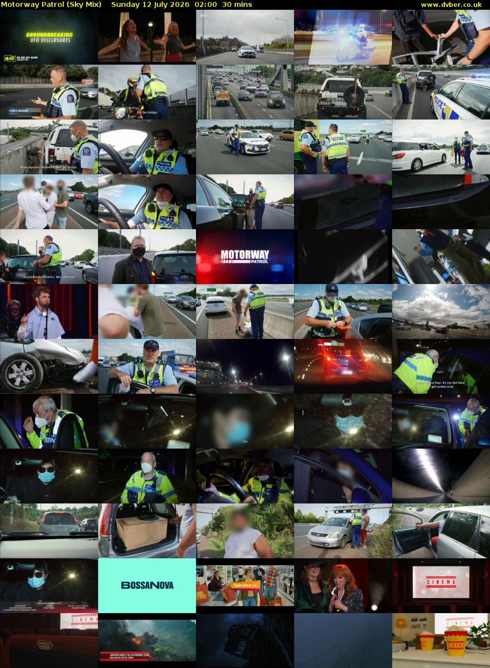 Motorway Patrol (Sky Mix) Sunday 12 July 2026 02:00 - 02:30