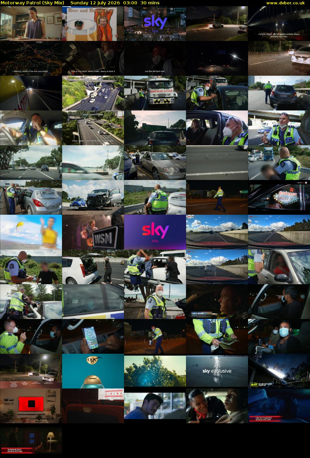 Motorway Patrol (Sky Mix) Sunday 12 July 2026 03:00 - 03:30