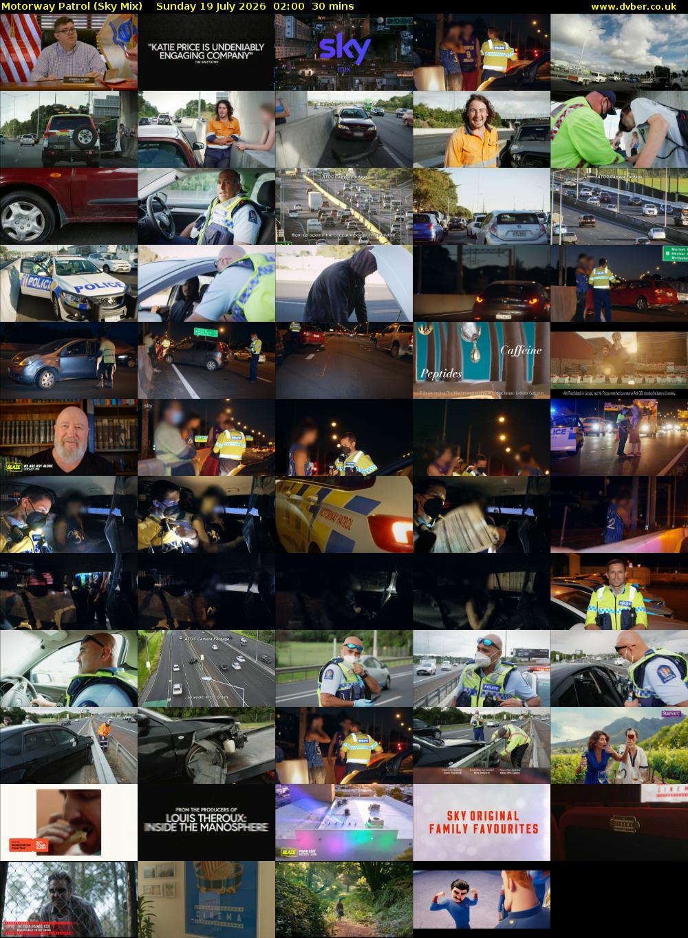 Motorway Patrol (Sky Mix) Sunday 19 July 2026 02:00 - 02:30
