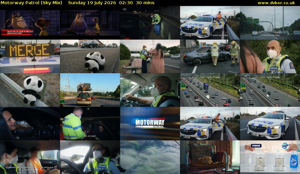 Motorway Patrol (Sky Mix) Sunday 19 July 2026 02:30 - 03:00