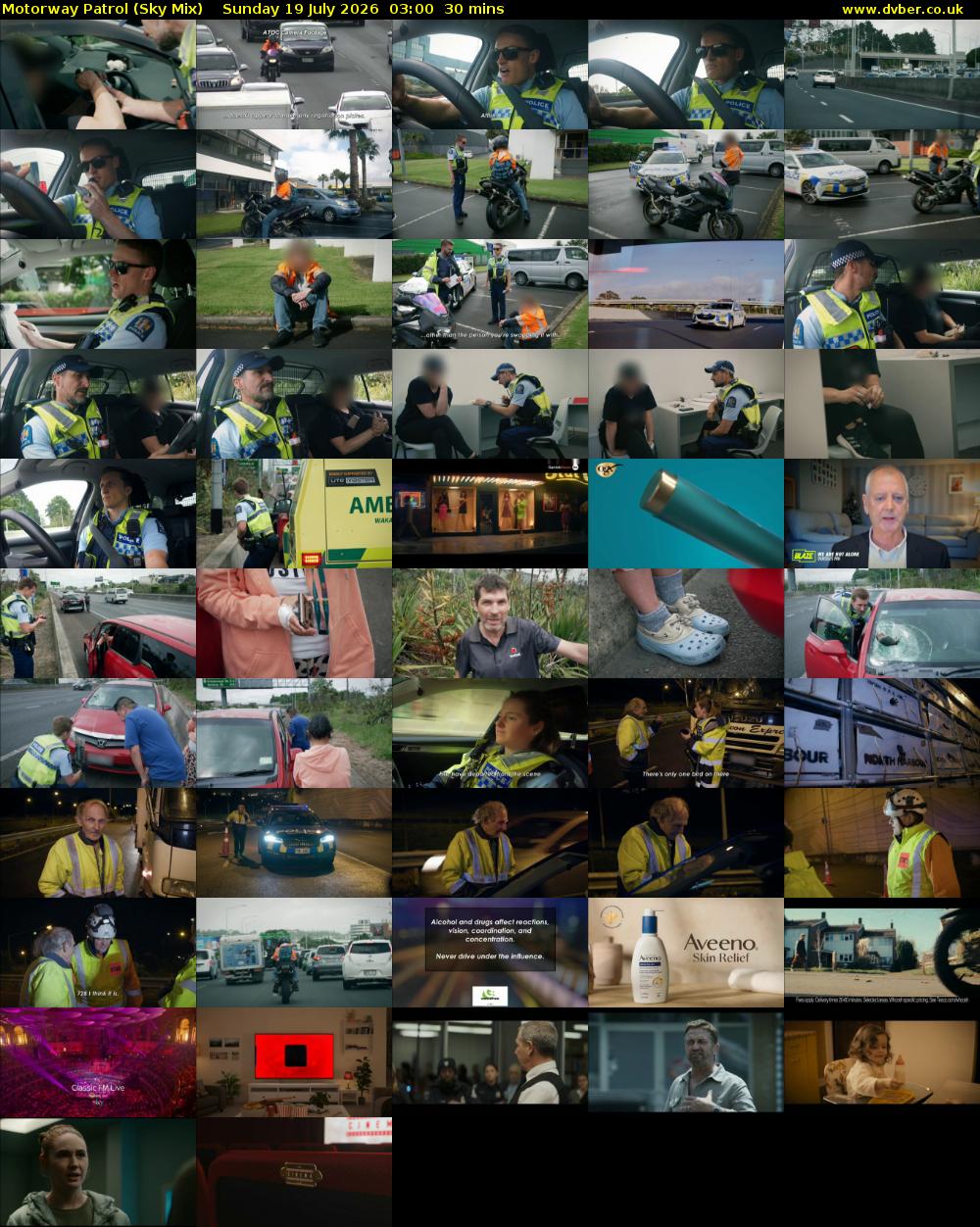 Motorway Patrol (Sky Mix) Sunday 19 July 2026 03:00 - 03:30