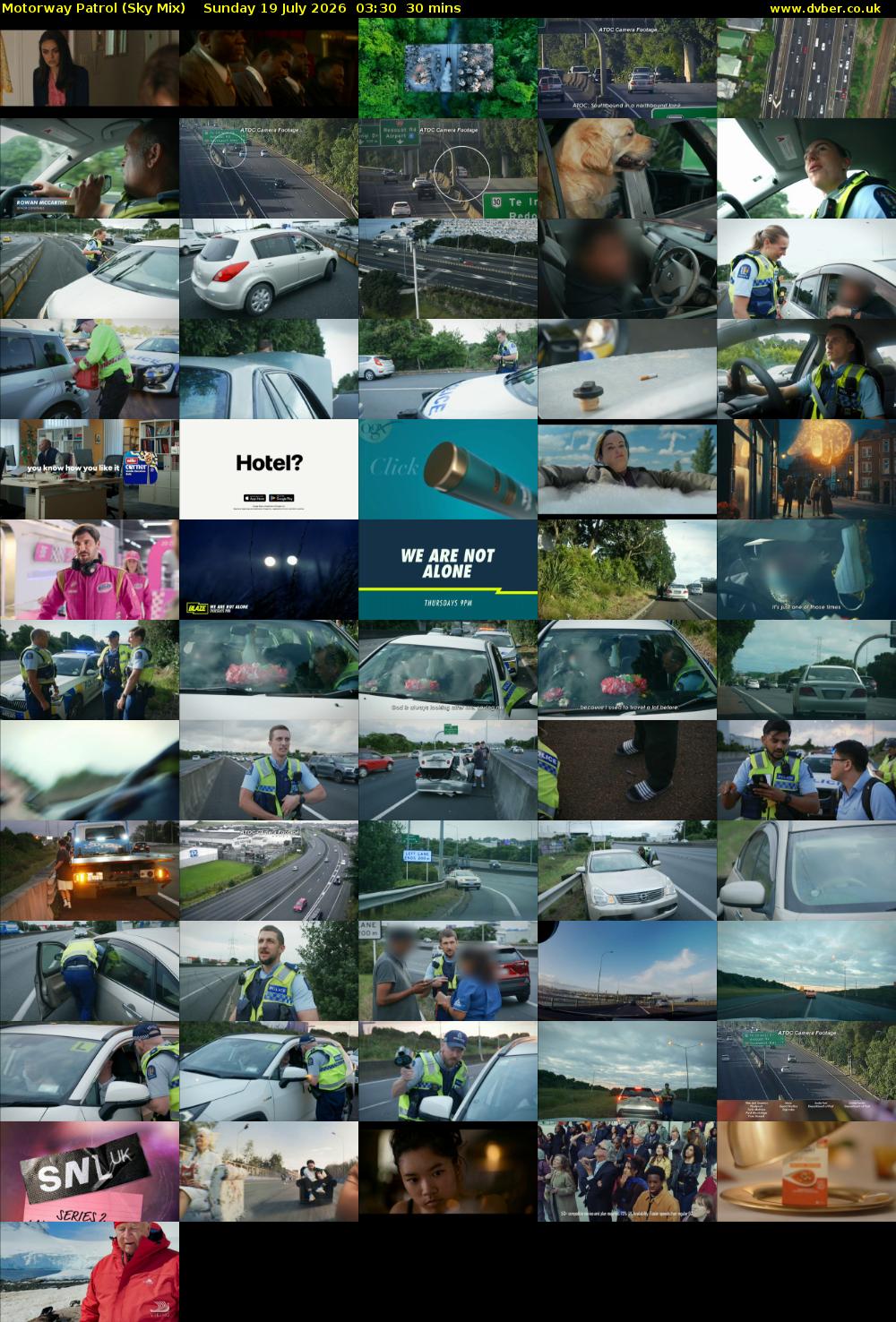 Motorway Patrol (Sky Mix) Sunday 19 July 2026 03:30 - 04:00