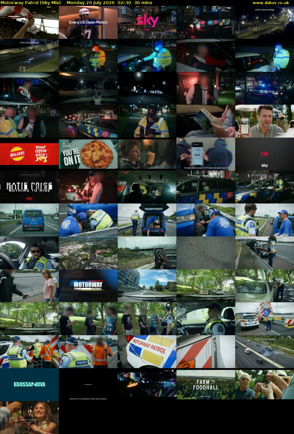 Motorway Patrol (Sky Mix) Monday 20 July 2026 02:30 - 03:00