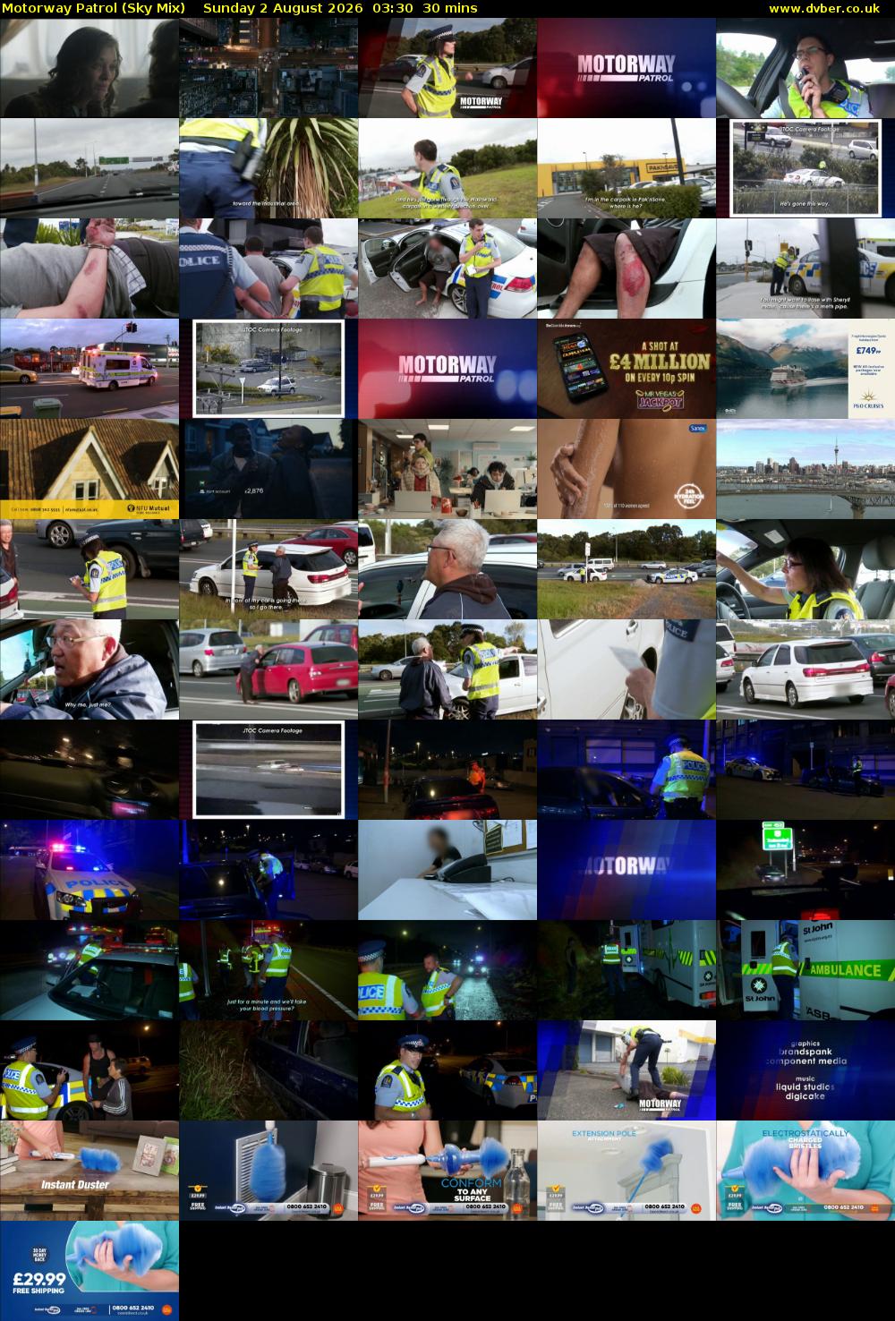 Motorway Patrol (Sky Mix) Sunday 2 August 2026 03:30 - 04:00