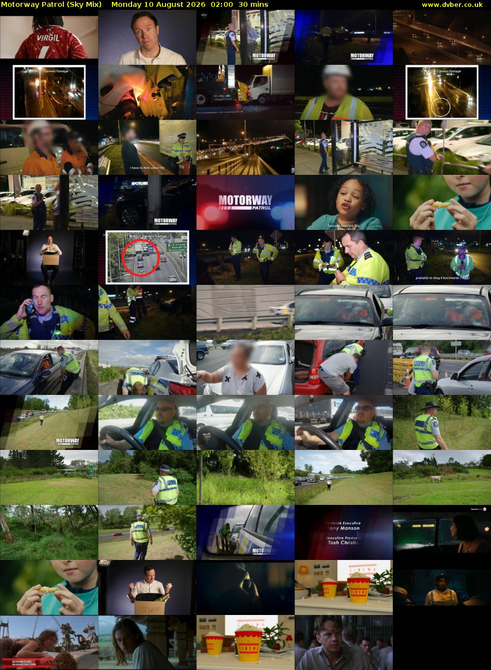 Motorway Patrol (Sky Mix) Monday 10 August 2026 02:00 - 02:30